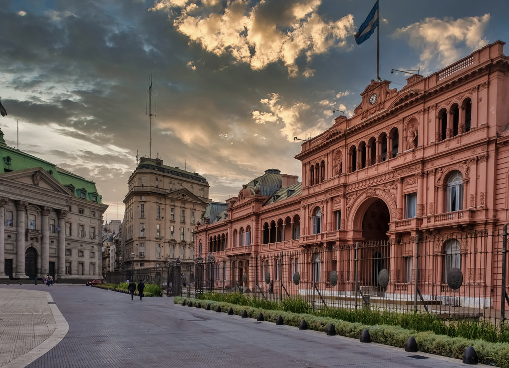 Casa Rosada, seat of the Argentinian president and executive power, Plaza de Mayo, Buneos Aires, Argentina