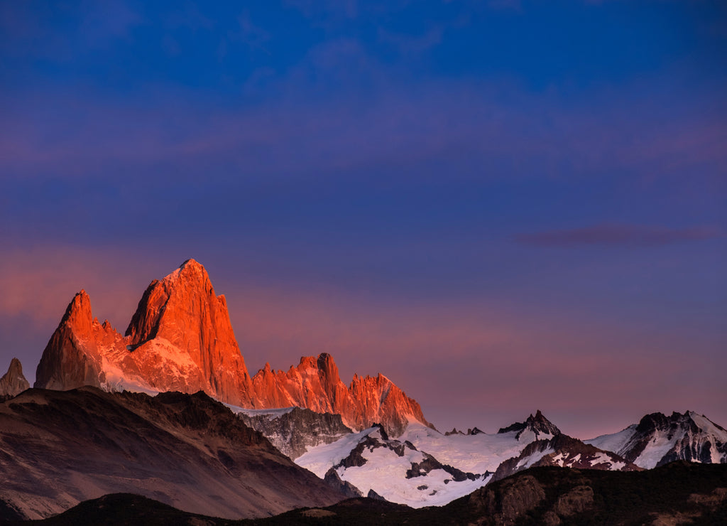 Mount Fitz Roy at sunrise, El Chalten Patagonia, Argentina