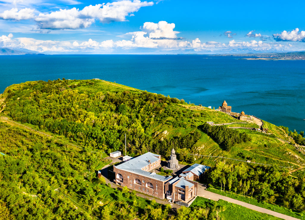 Surb Hakob Chapel and Sevanavank Monastery in Lake Sevan in Armenia