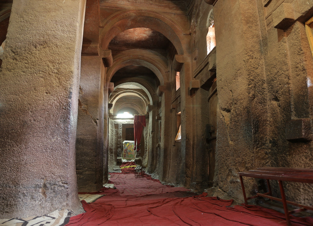 Casa del Salvador del Mundo Bete Medhane Alem en Lalibela, Etiopía