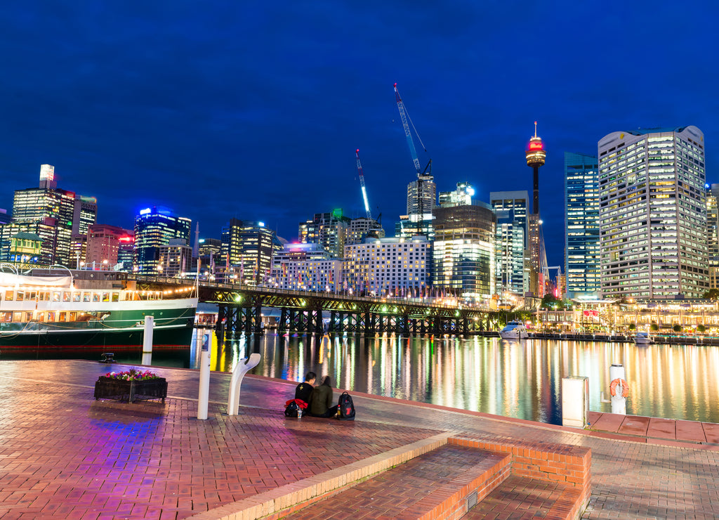 Buildings and skyscrapers of Darling Harbour - Sydney, Australia