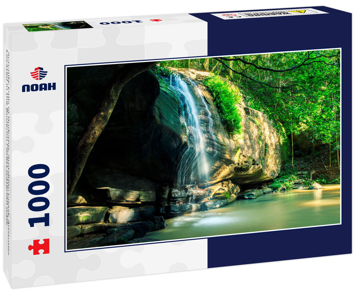 Serenity Falls in Buderim, Sunshine Coast, Australia. Located in the Buderim Forest waterfall walk