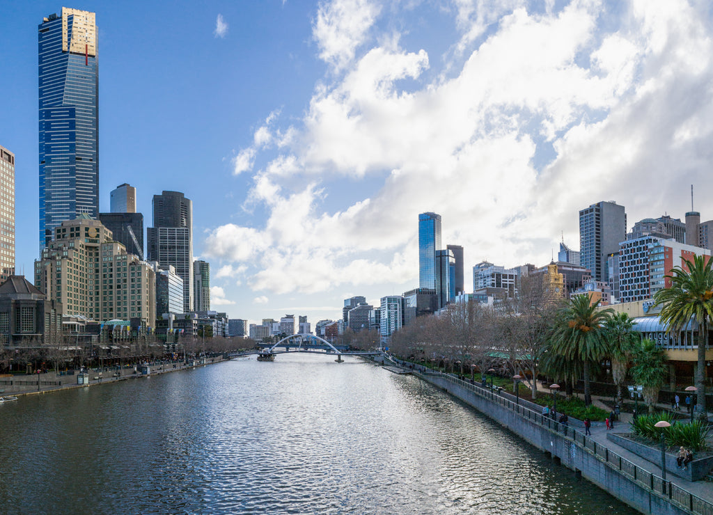 By the Yarra river in Melbourne
