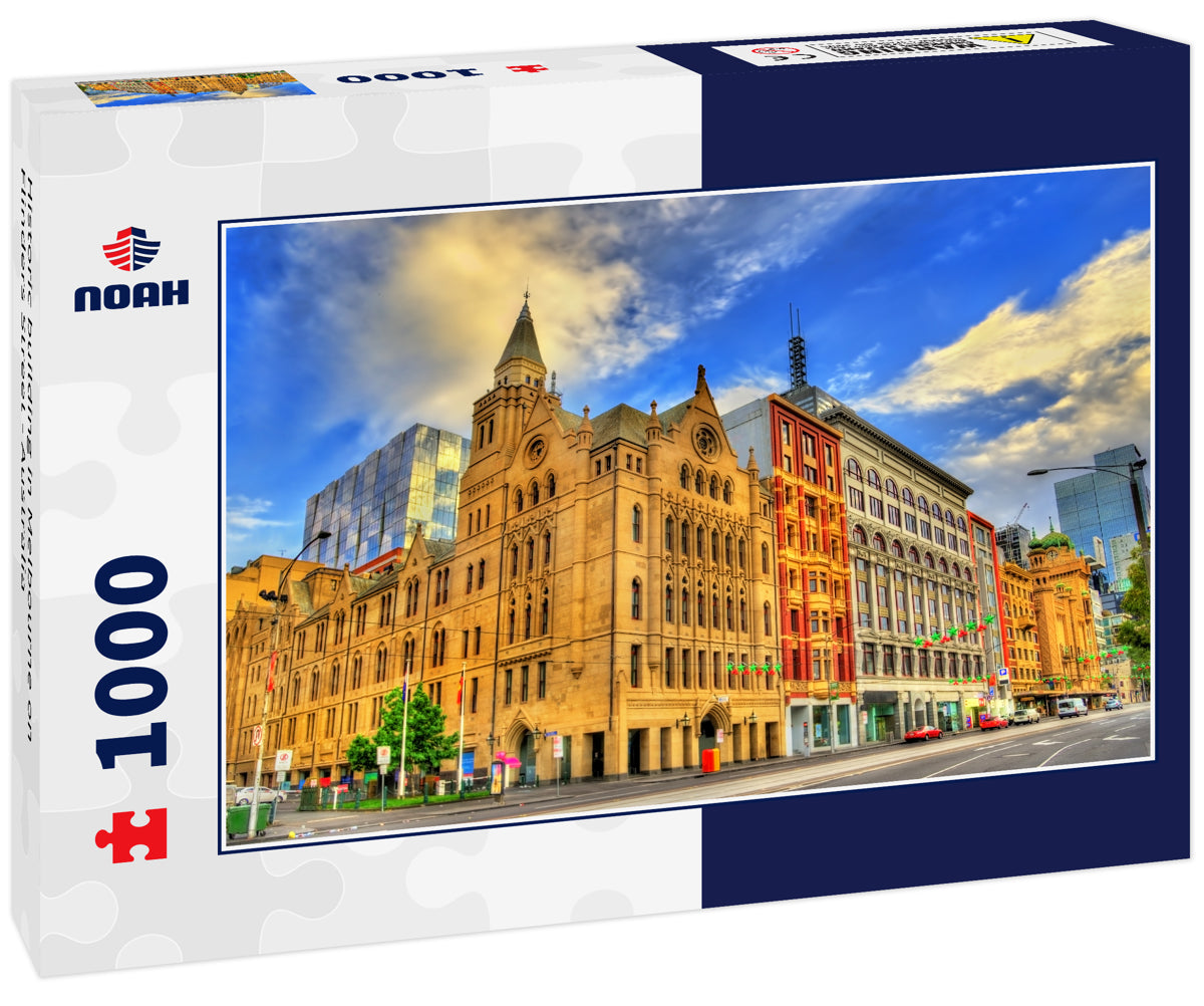 Historic building in Melbourne on Flinders Street - Australia