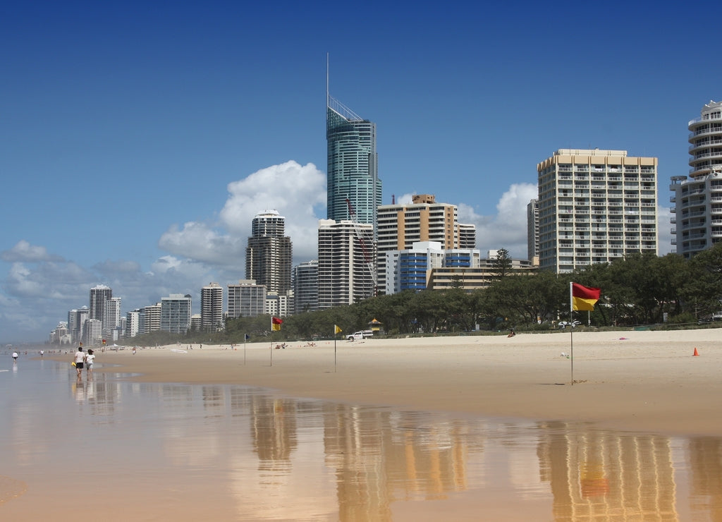 Gold Coast skyline in Australia
