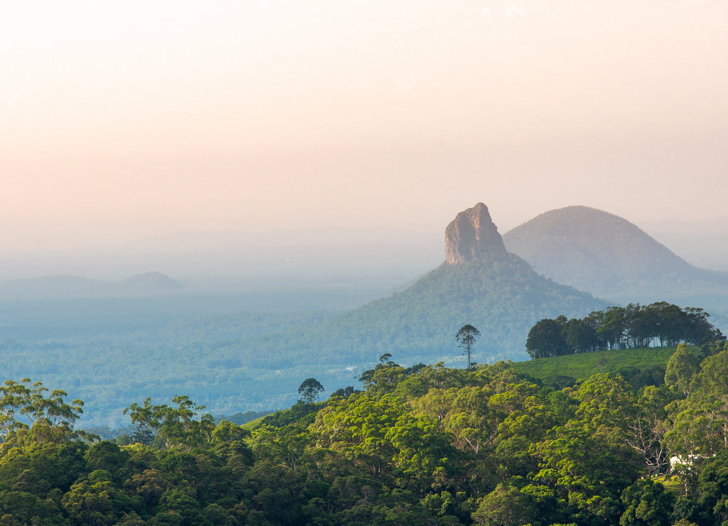 Mount Coonowrin of Glass House Mountains