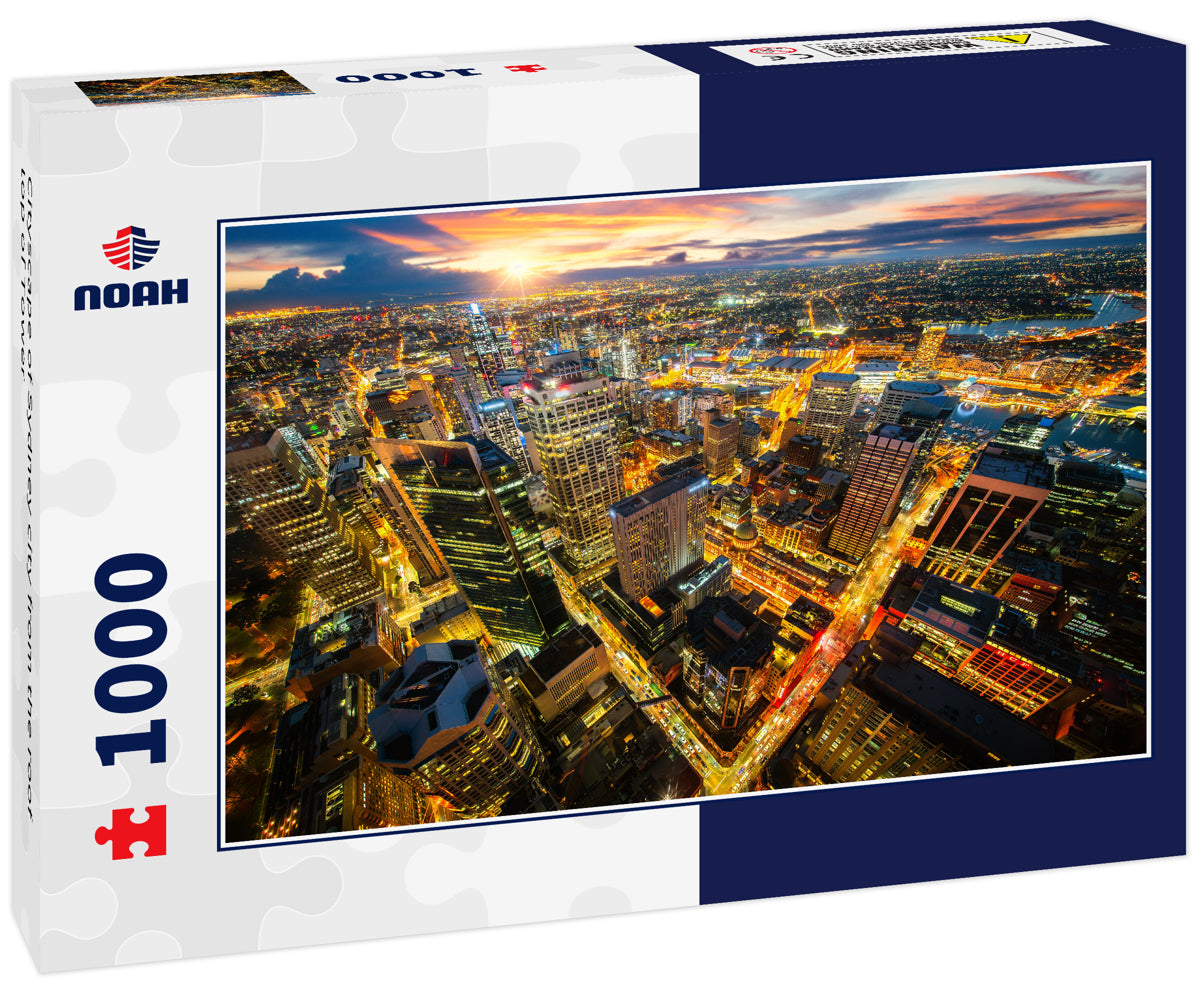 Cityscape of Sydney city from the roof top of Tower