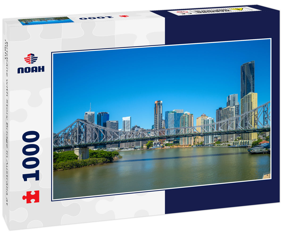 Brisbane with Story Bridge in Australia at night