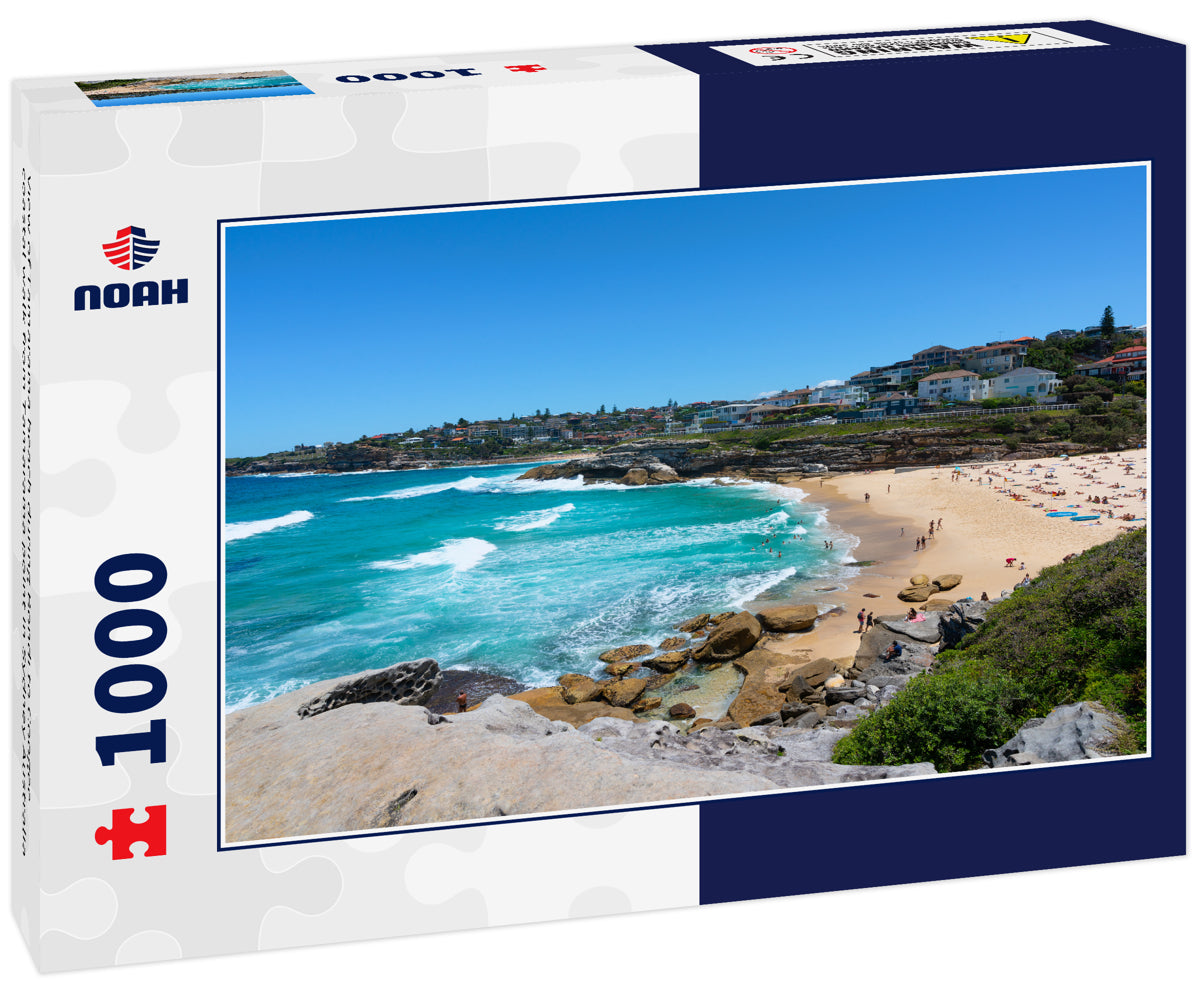 View of Tamarama beach during Bondi to Coogee coastal walk from Tamarama point in Sydney Australia