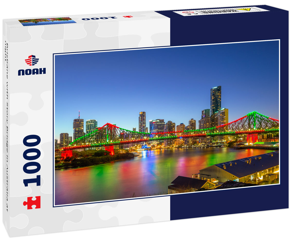 Brisbane with Story Bridge in Australia at night