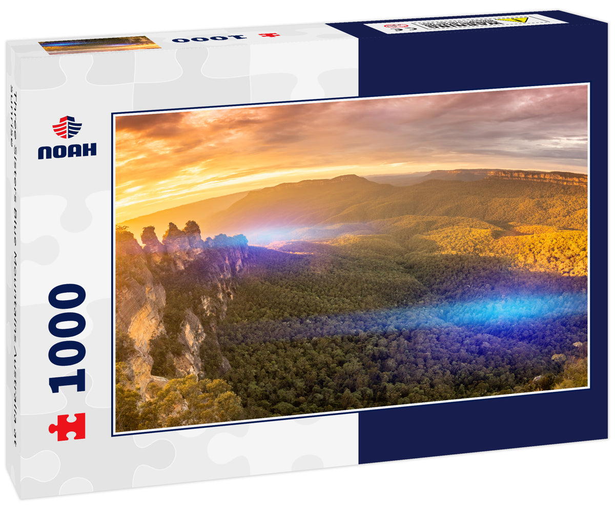 Three Sisters Blue Mountains Australia at sunrise