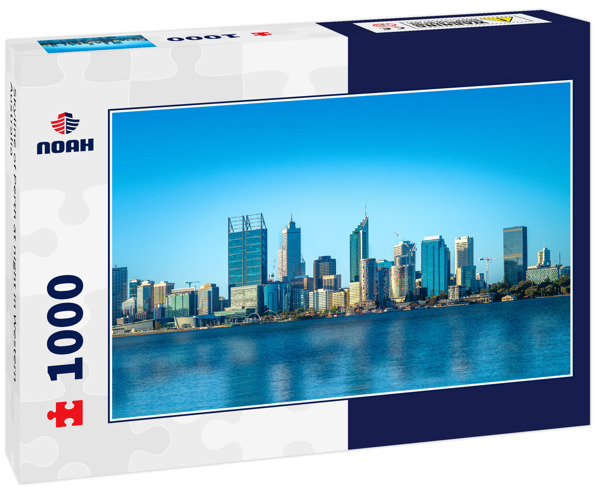 Skyline of Perth at night in Western Australia