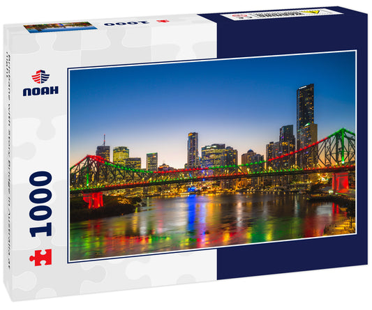 Brisbane with Story Bridge in Australia at night