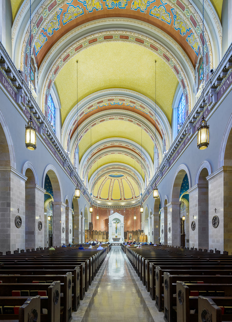 Interior of the St. Cecilia Cathedral in Omaha, Nebraska