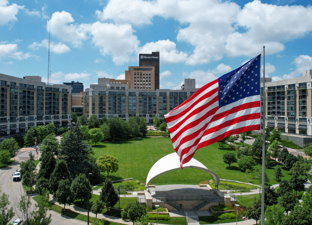 Midtown Crossing area of Omaha Nebraska