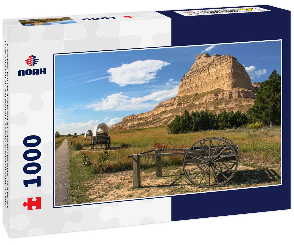 Scotts Bluff National Monument, part of the historic Oregon Trail, California Trail, & Mormon Trail, Nebraska