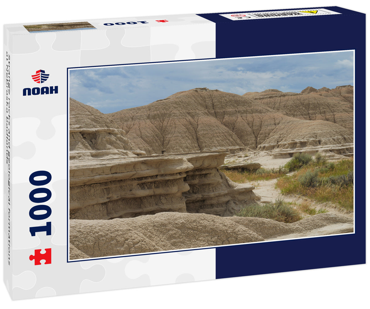 Strange rocks and geological formations at Nebraska badlands