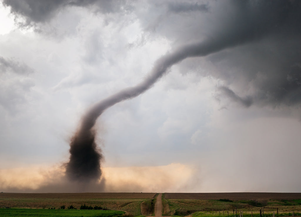 Tornado and supercell storm in Nebraska, USA
