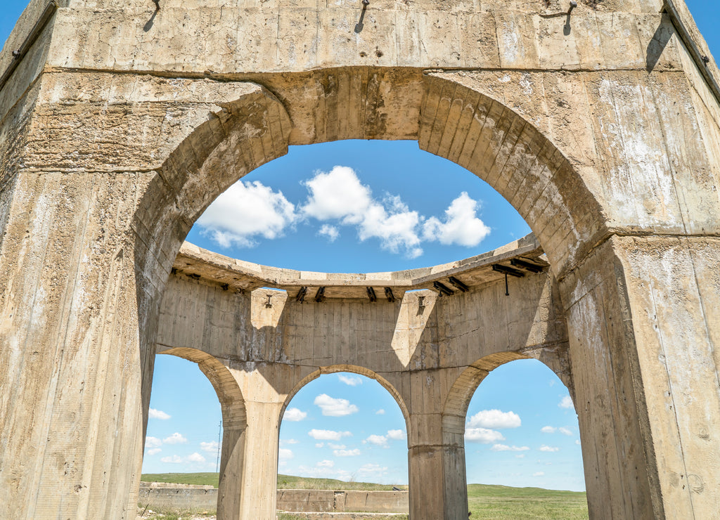 Ruins of potash plant in Antioch, Nebraska