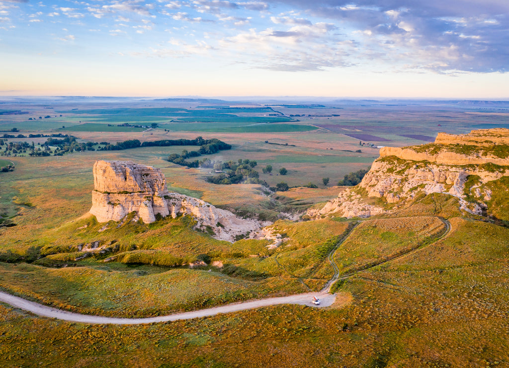 Courthouse and Jail Rocks in Nebraska