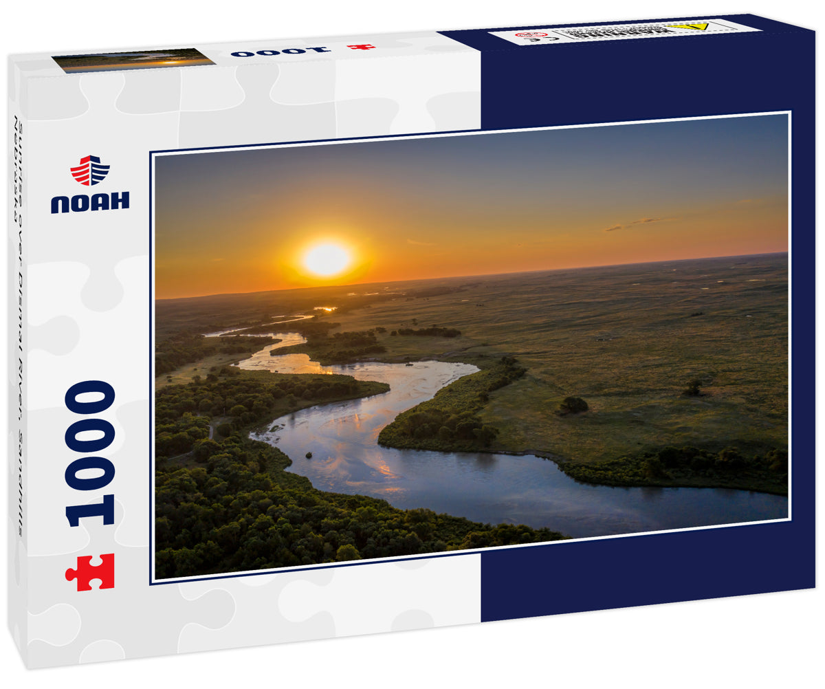 Sunrise over Dismal River, Sandhills Nebraska 