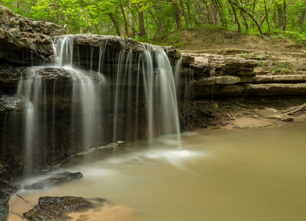 Stone Creek Waterfall, Nebraska
