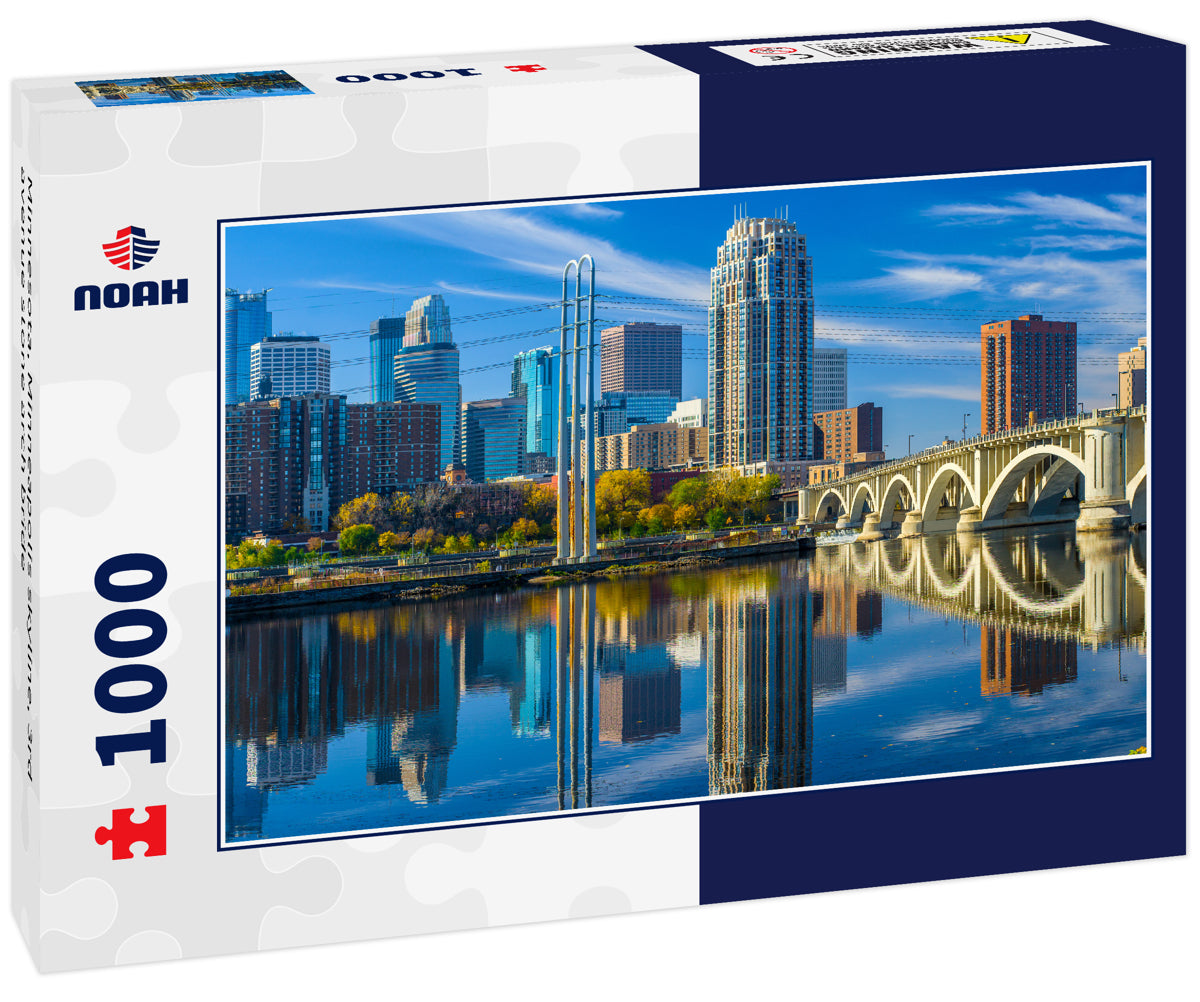 Minnesota, Minneapolis skyline, 3rd avenue stone arch bride