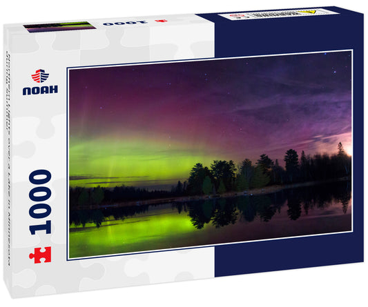 Northern Lights over a Lake in Minnesota during Summer