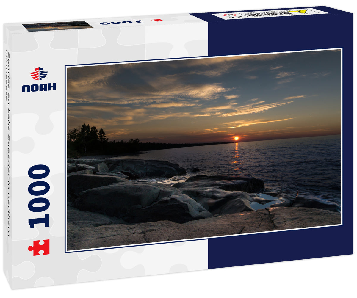 Sunrise on Lake Superior in northern Minnesota