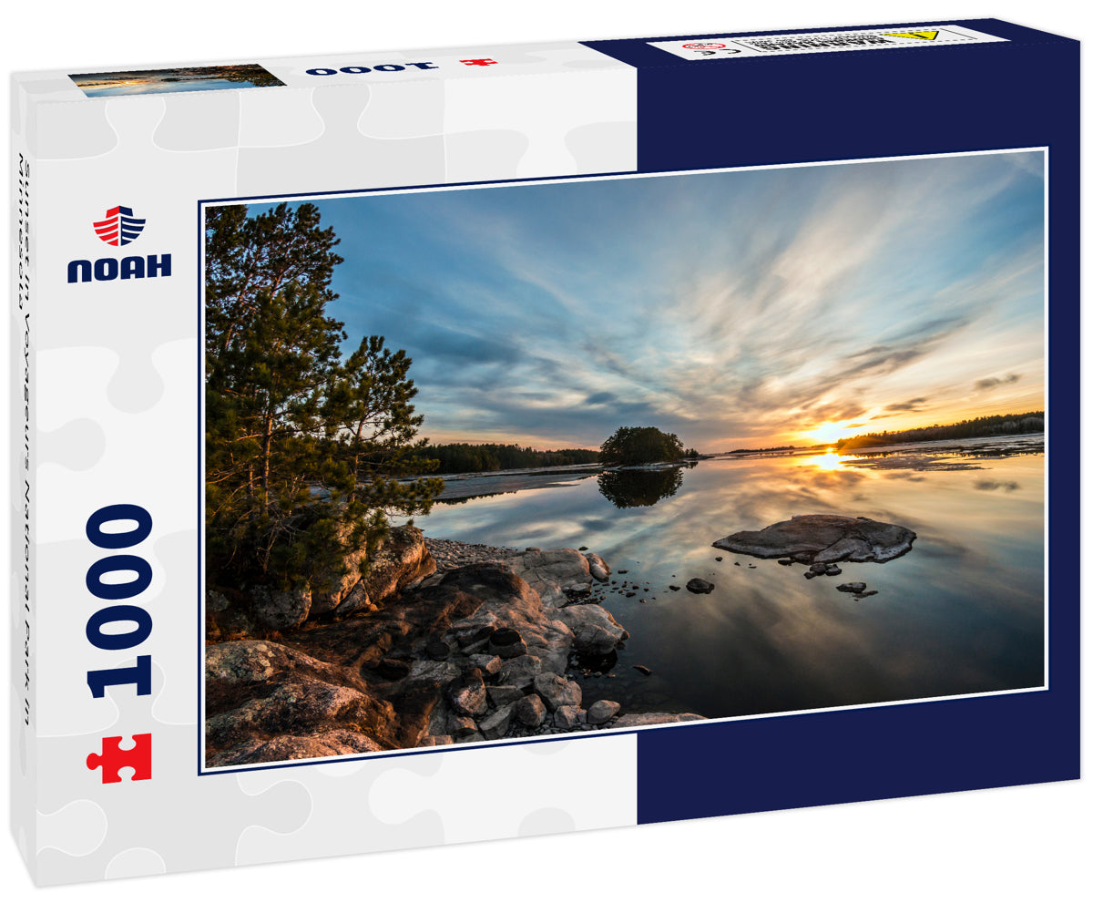 Sunset in Voyageurs National Park in Minnesota