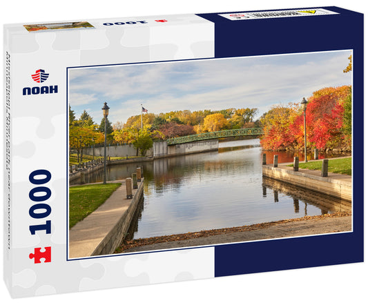 Mississippi River park near downtown Minneapolis Minnesota