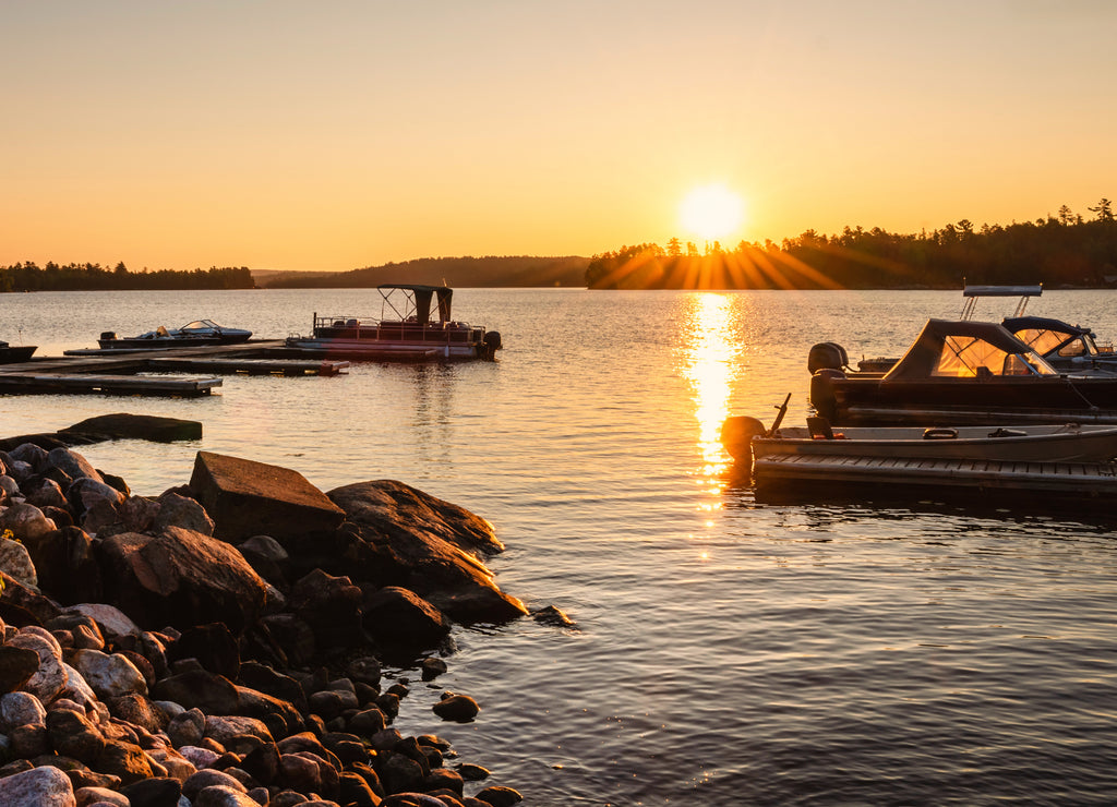 Sunrise at Crane Lake, Voyageurs National Park, Minnesota