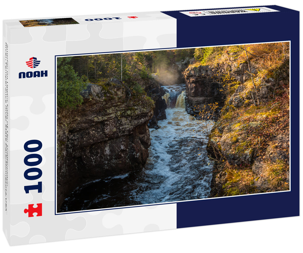 Sunrise on Upper Falls of The Temperance River,Temperance River State Park,Minnesota,USA