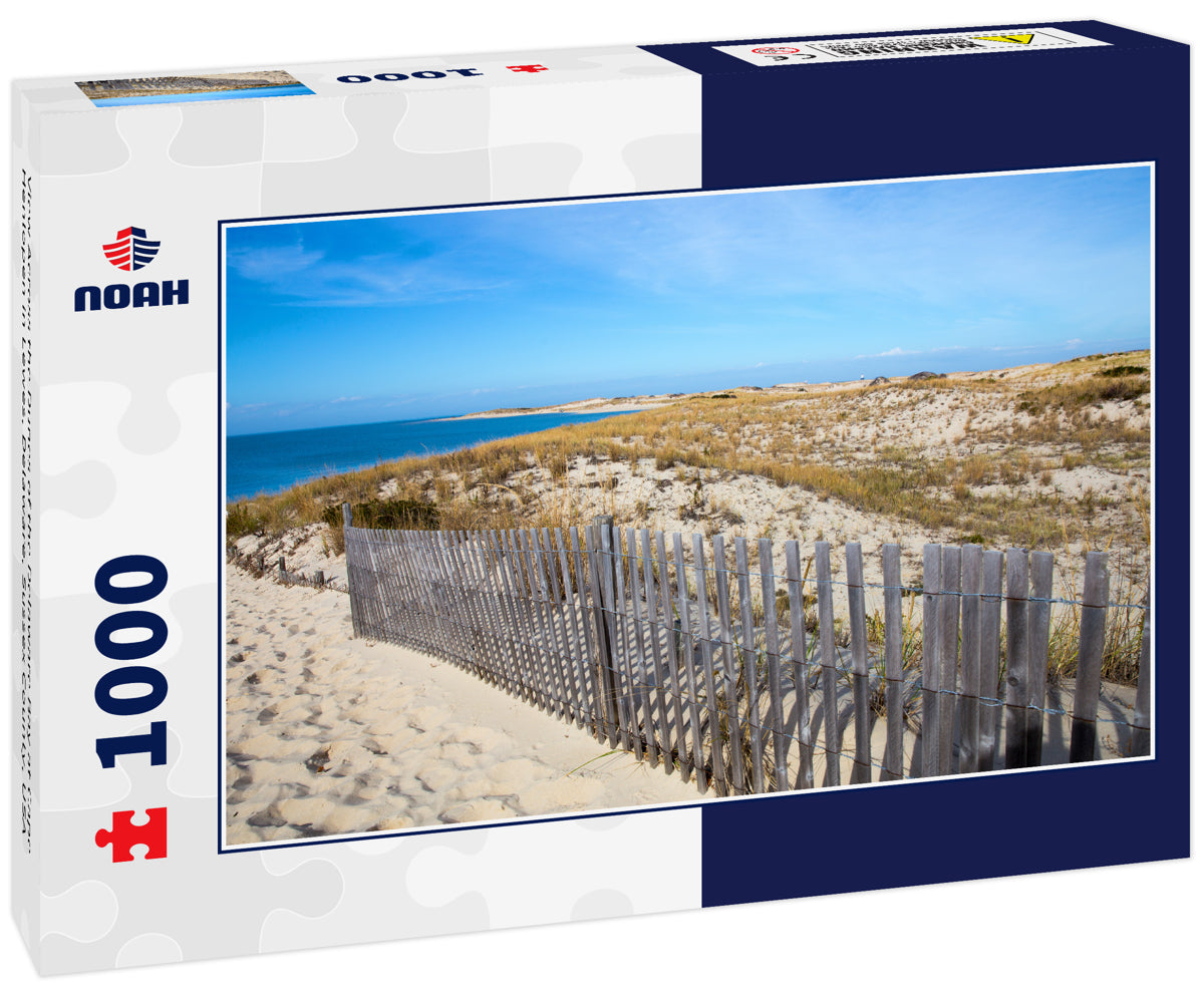 View Across the Dunes of the Delaware Bay at Cape Henlopen in Lewes, Delaware, Sussex County, USA