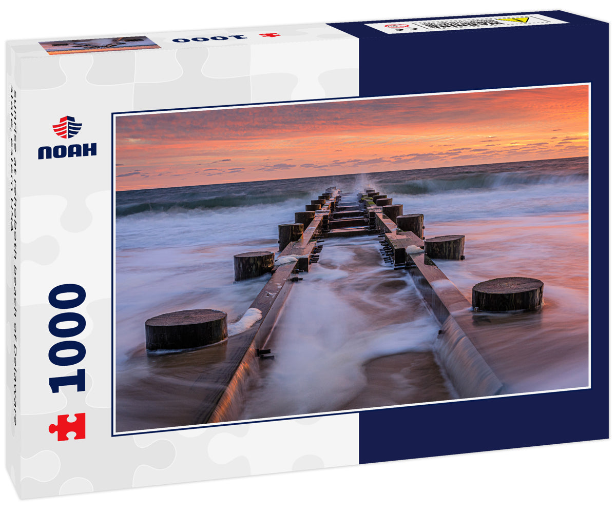 sunrise at rehoboth beach of Delaware state, estern USA