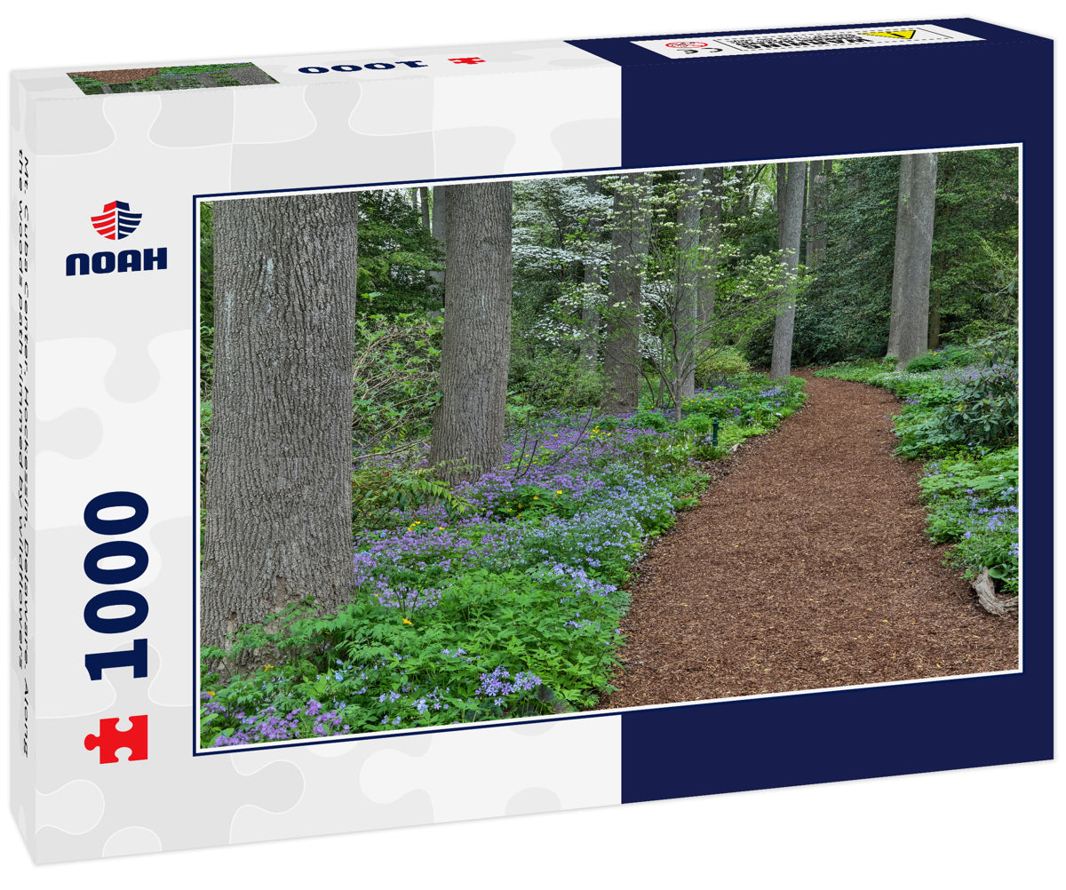 Mt. Cuba Center, Hockessin, Delaware. Along the woods path rimmed by wildflowers