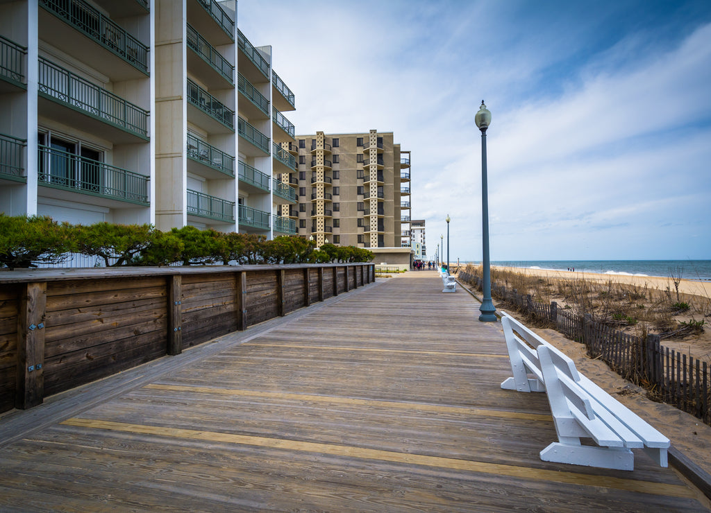 The boardwalk in Rehoboth Beach, Delaware