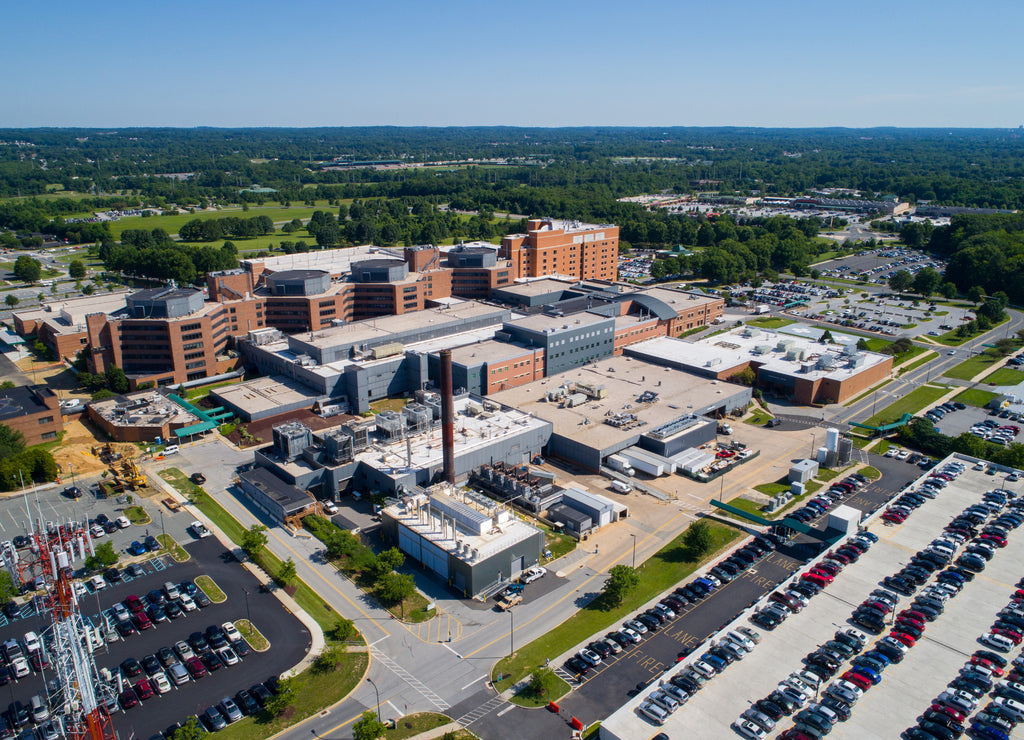 Aerial image of Christiana Hospital Newark DE USA