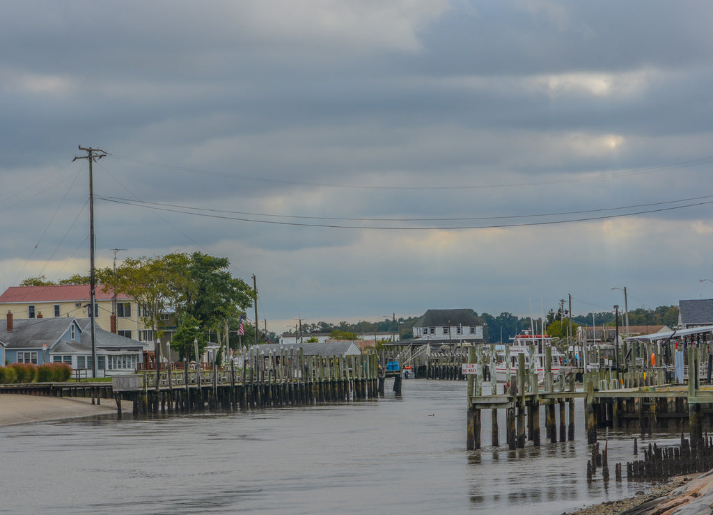 Bowers Beach at the mouth of Murderkill River on Delaware Bay in Bowers, Kent County, Delaware