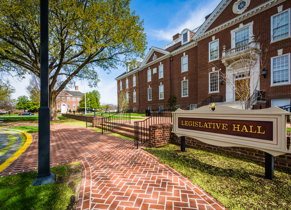 The Delaware State Capitol Building in Dover, Delaware