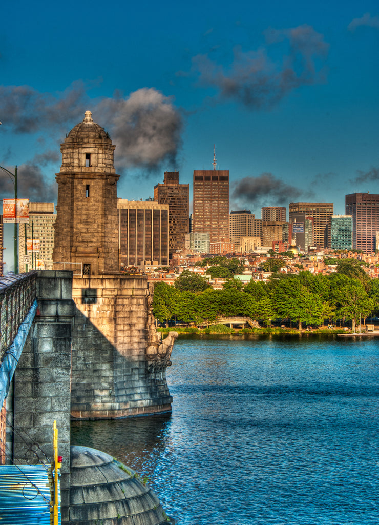 Beacon Hill from the Longfellow Bridge, Cambridge, Massachusetts