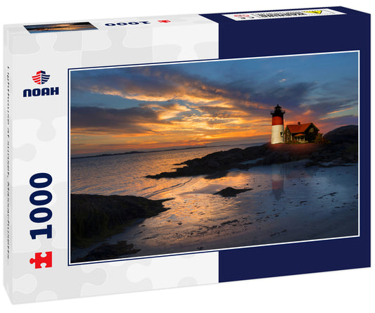 Lighthouse at sunset, Massachusetts