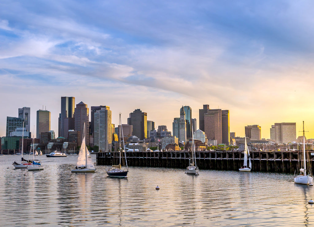 Boston skyline Massachusetts 