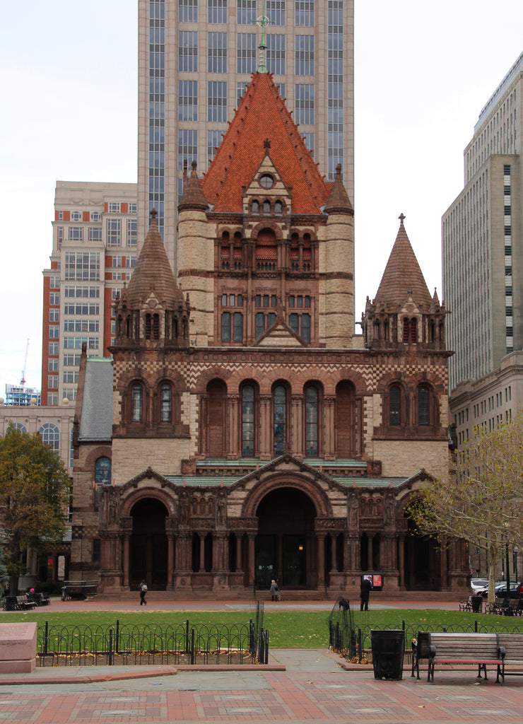 Trinity Church at Copley Square in downtown Boston Massachusetts USA