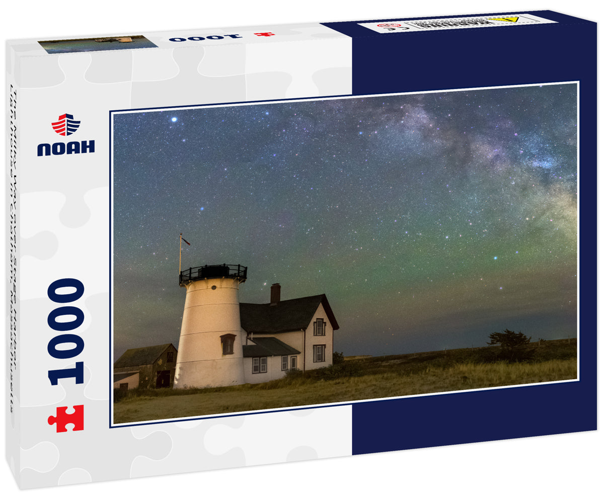 The Milky Way over Stage Harbor Lighthouse in Chatham, Massachusetts