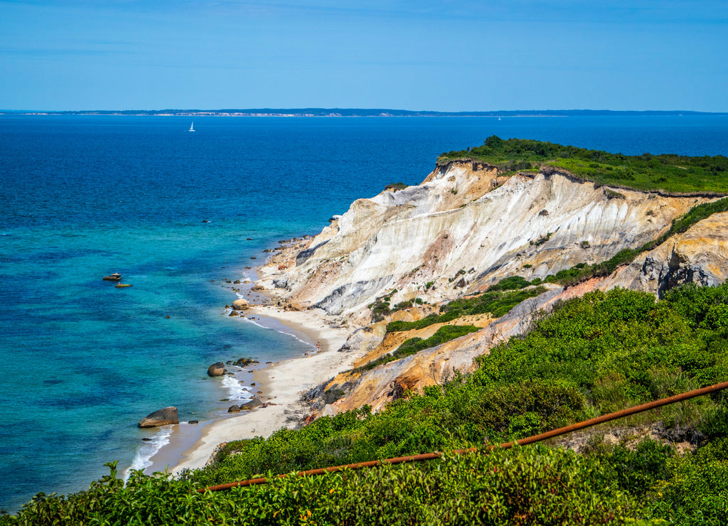 Gay Head Cliffs in Cape Cod Martha's Vineyard, Massachusetts