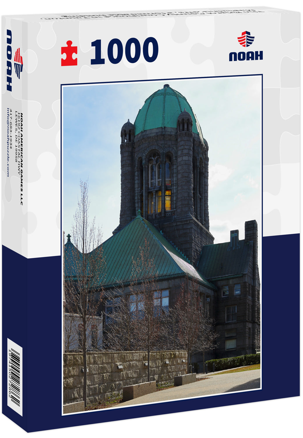 The Bristol County Courthouse in Taunton, Massachusetts, a formidable building