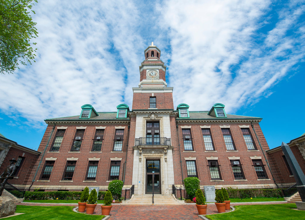 Chelsea City Hall is a historic building modeled after Old Independence Hall in Philadelphia at 500 Broadway in downtown Chelsea, Massachusetts, USA