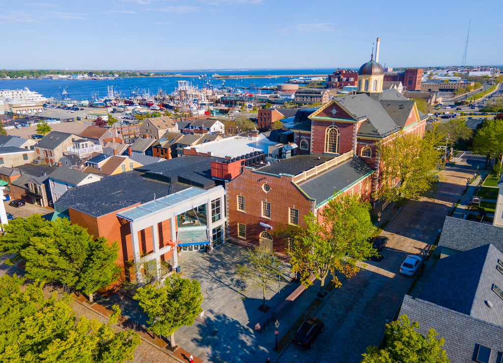 Bedford Whaling Museum building, National Historical Park, downtown of New Bedford, Massachusetts