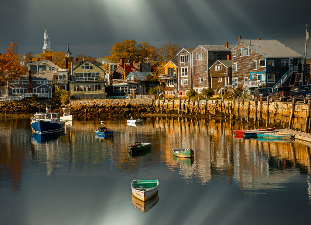 Fishing boat harbor at Rockport, Essex County, Massachusetts